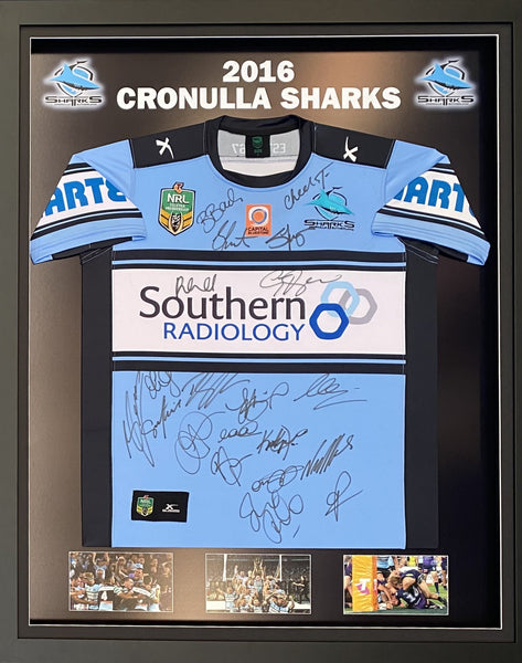 Cronulla Sharks 2016 NRL Premiers Team Signed Jersey Sports Online