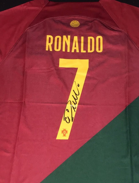 Soccer – Cristiano Ronaldo Signed & Framed Portugal 2022 World Cup