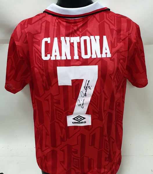 Eric Cantona Personally Signed Manchester United Jersey – Sports Online