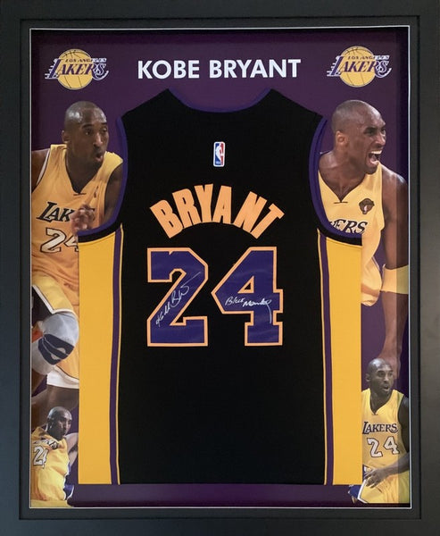 Kobe Bryant UNSIGNED LED Framed Jersey Los Angeles Lakers