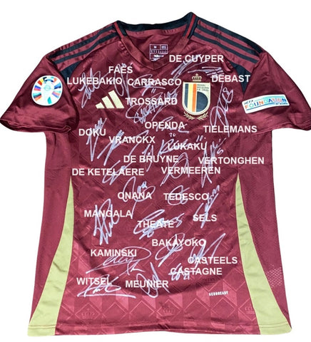 Belgium - Euros 2024 Team Signed Jersey