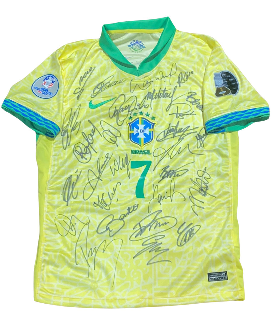 Brasil - Copa America 2024 Team Signed Jersey