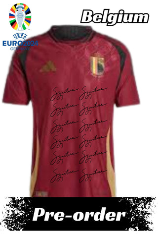 Belgium - Pre-order now: Euros 2024 Team Signed Jersey