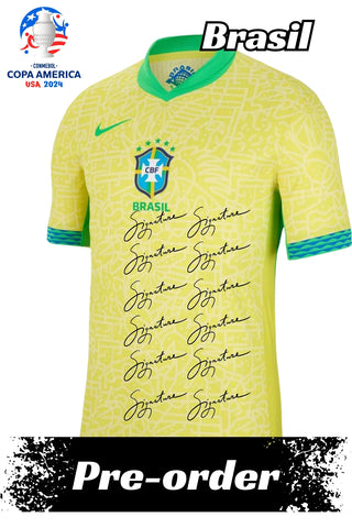 Brasil - Pre-order now: Copa America 2024 Team Signed Jersey