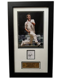 Brett Lee Personally Signed Tribute with Photo and Plaque, Australian Cricketer.