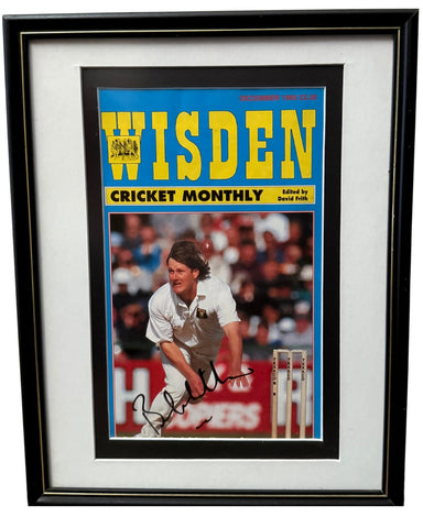 Brian McMillan South African Cricketer, Personally Signed Wisden Magazine, Framed