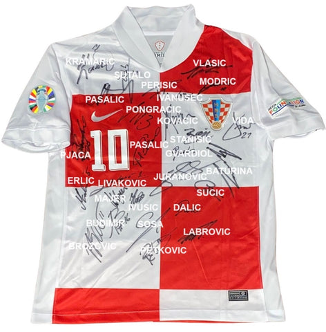 Croatia - Euros 2024 Team Signed Jersey