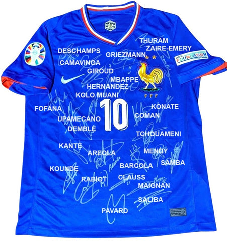 France - Euros 2024 Team Signed Jersey