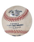 Game-used Rawlings Official Major League Baseball. 2/10/22 New York Yankees vs Baltimore Orioles MLB game.