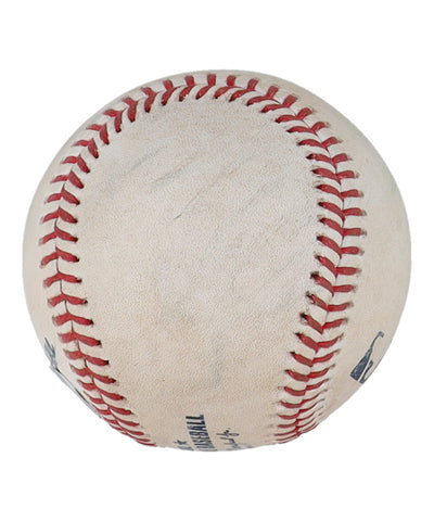 Game-used Rawlings Official Major League Baseball. 2/10/22 New York Yankees vs Baltimore Orioles MLB game.