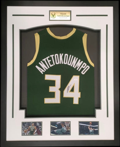 Giannis Antetokounmpo Signed Bucks Jersey, Beckett