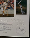 Greg Chappell Personally Signed Micro Edition, 13/350, Framed