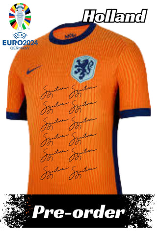 Holland / Netherlands - Pre-order now: Euros 2024 Team Signed Jersey
