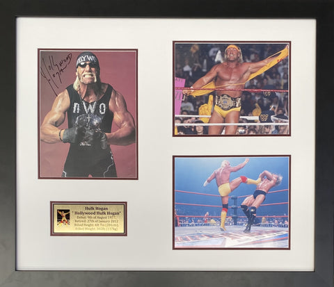 'Hollywood' Hulk Hogan Personally Signed Photograph Tribute, Iconic Professional Wrestler