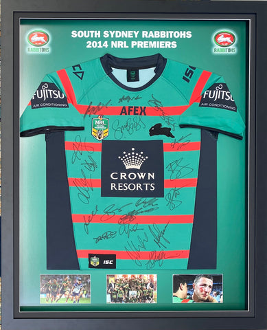 South Sydney Rabbitohs 2014 Premiers Team Signed Jersey