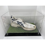 Jason Gillespie Player Worn Shoe, 200th Wicket, with Display Case and Plaque