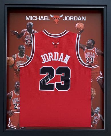 Michael Jordan Personally Signed Chicago Bulls Red Jersey