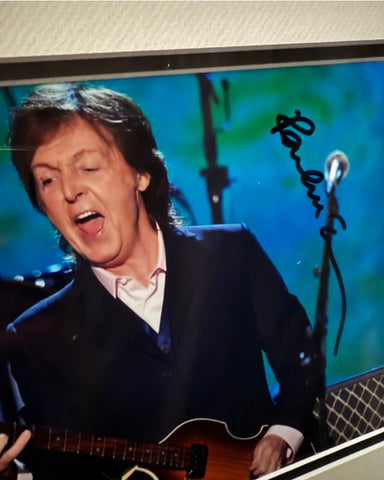 Paul McCartney, Frontman of The Beatles, Personally Signed Photograph, Framed Tribute.