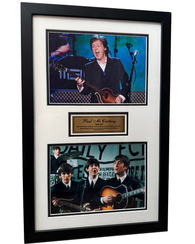 Paul McCartney, Frontman of The Beatles, Personally Signed Photograph, Framed Tribute.