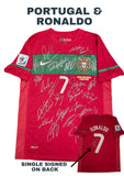 Portugal 2010 World Cup Team Signed Jersey, #7 Cristiano Ronaldo Single Signed on the Back. 1 Only.