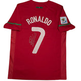 Portugal 2010 World Cup Team Signed Jersey, #7 Cristiano Ronaldo Single Signed on the Back. 1 Only.