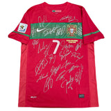 Portugal 2010 World Cup Team Signed Jersey, #7 Cristiano Ronaldo Single Signed on the Back. 1 Only.