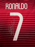 Portugal 2014 World Cup Team Signed Jersey, #7 Cristiano Ronaldo Single Signed on the Back. 1 Only.