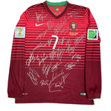 Portugal 2014 World Cup Team Signed Jersey, #7 Cristiano Ronaldo Single Signed on the Back. 1 Only.