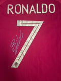 Portugal 2018-2019 European Champions League Team Signed Jersey, #7 Cristiano Ronaldo Single Signed on the Back. 1 Only.