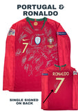 Portugal 2018-2019 European Champions League Team Signed Jersey, #7 Cristiano Ronaldo Single Signed on the Back. 1 Only.