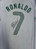 Portugal World Cup 2010 Team Signed Jersey, #7 Cristiano Ronaldo Single Signed on the Back. 1 Only, Long Sleeves.