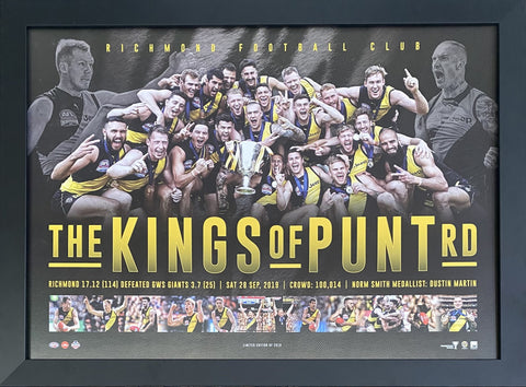 Richmond "Kings of Punt Road" 2019 AFL Premiers Sports Print