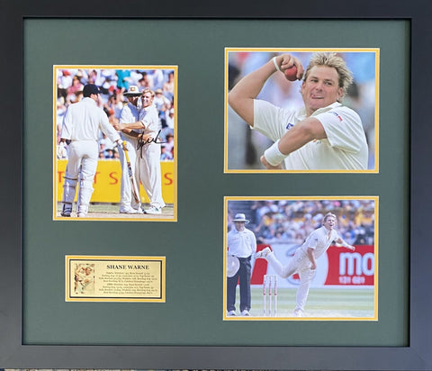 Shane Warne Signed Photo Tribute - Celebrating