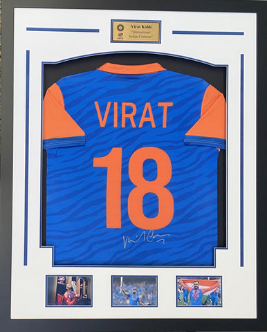 Virat Kohli Personally Signed Indian 2024 T20 Cricket World Cup Champions Shirt